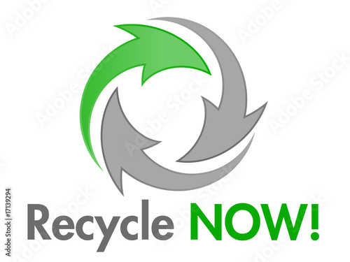 Recycle NOW Vector Design Element