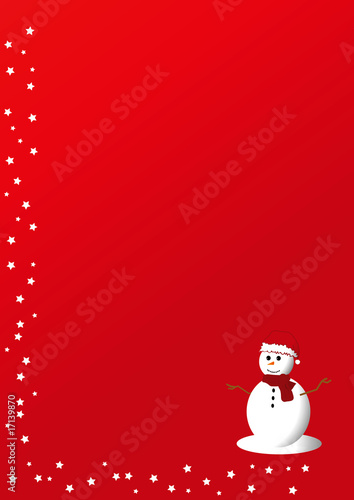 Tarjeta de navidad roja