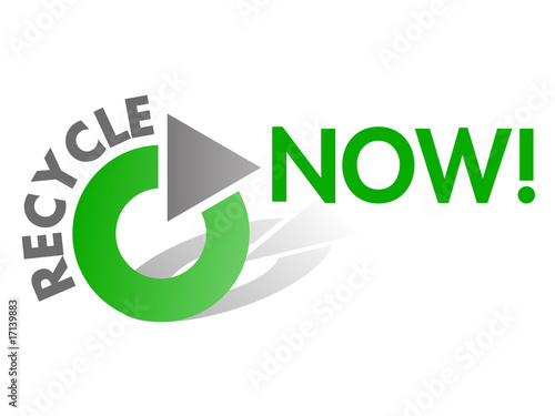 Recycle NOW Vector Design Element