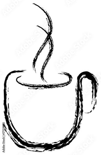 Silueta de taza de café