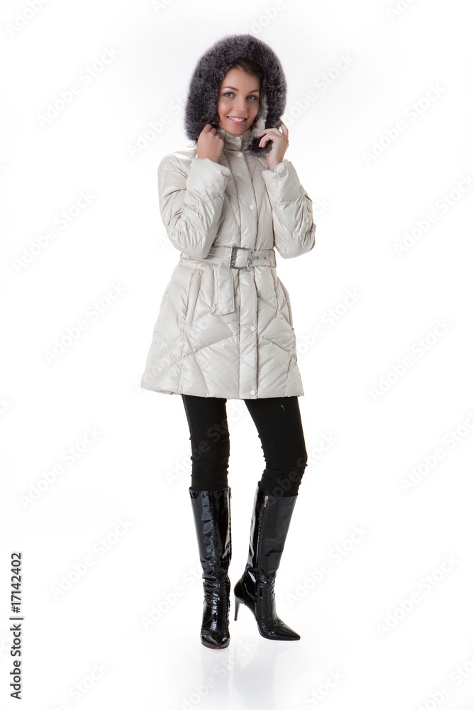 Woman In Down Jacket
