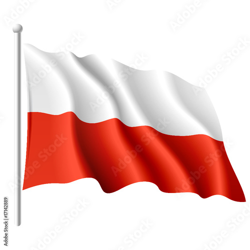 Flag of Poland. Vector.