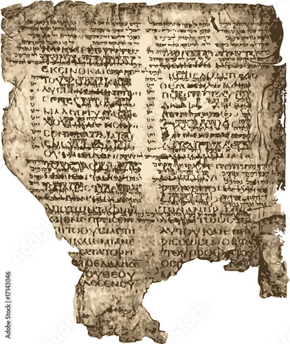 Old sheet bible manuscript.