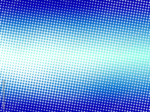 Blue halftone dot background