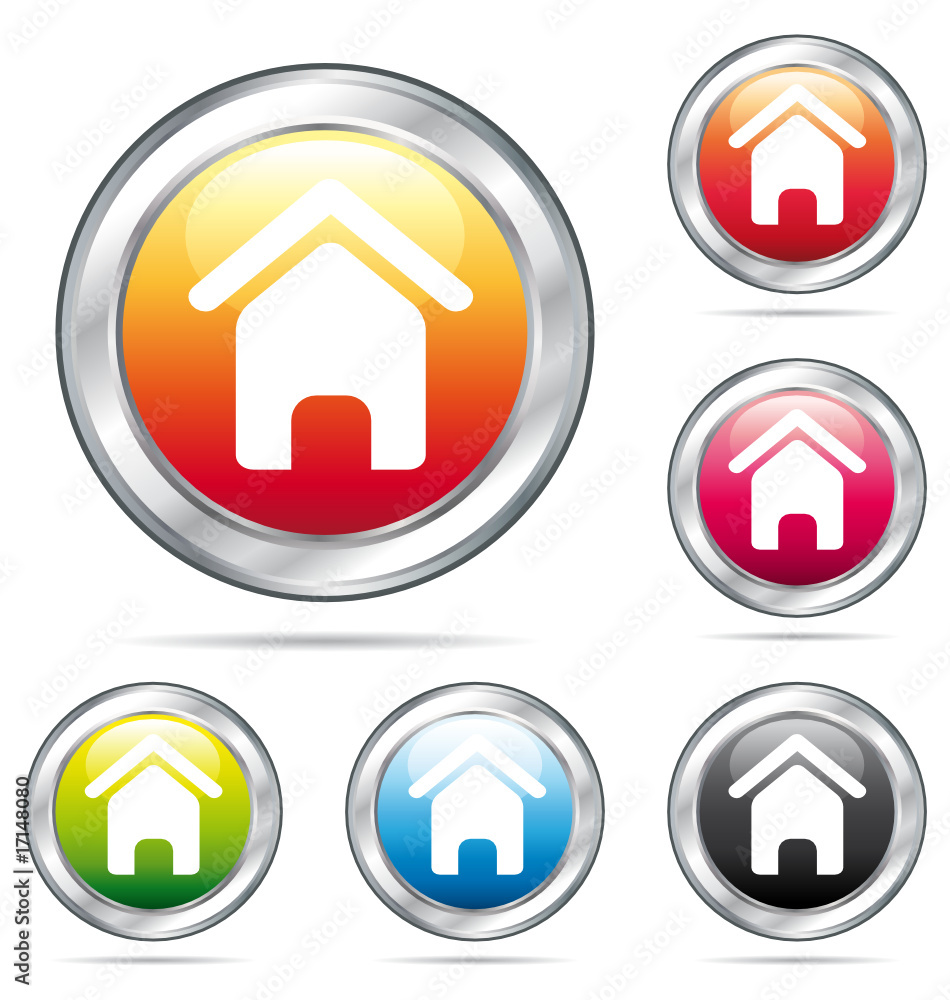 Home buttons collection Home buttons collection
