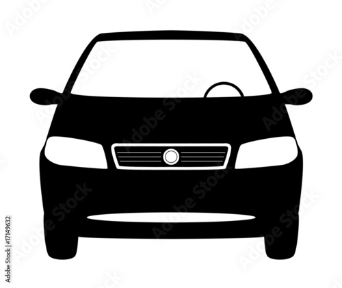 Picto voiture face noir