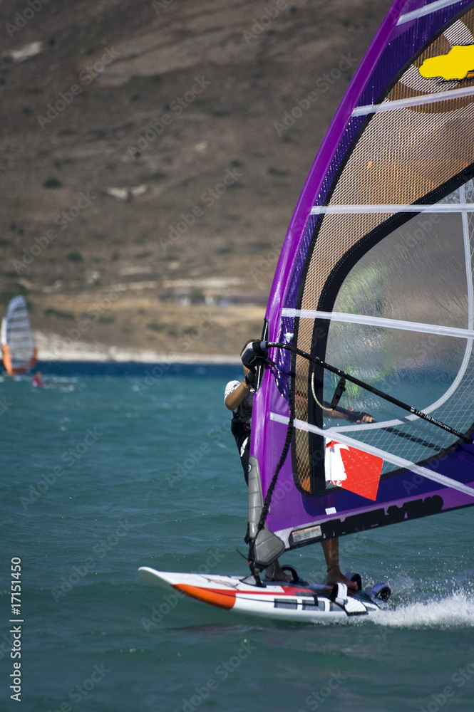 Fototapeta premium Windsurfing in Alacati, Cesme, Turkey