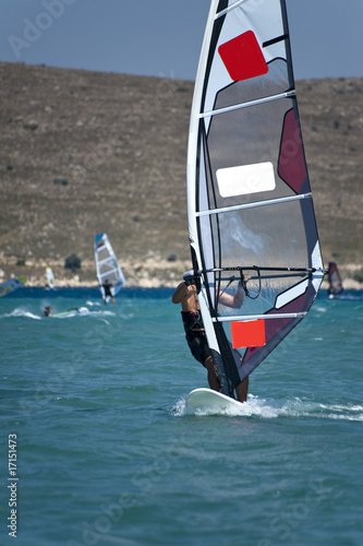Windsurfing in Alacati, Cesme, Turkey