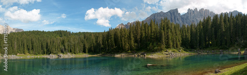 Carezza Lake panorama