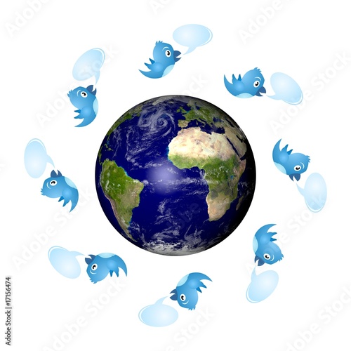 Twittering all over the world! photo