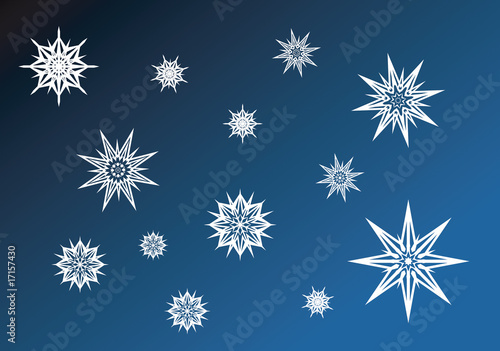 Snowflakes white