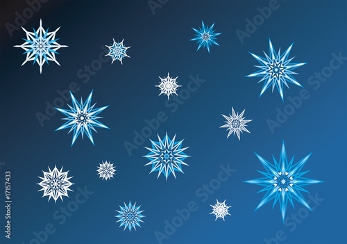Snowflakes. Snowstars