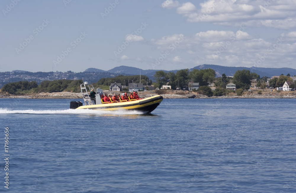 People enjoying Ride with Inflatable Boat