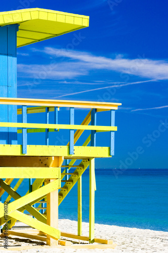 cabin on the beach, Miami Beach, Florida, USA © Richard Semik