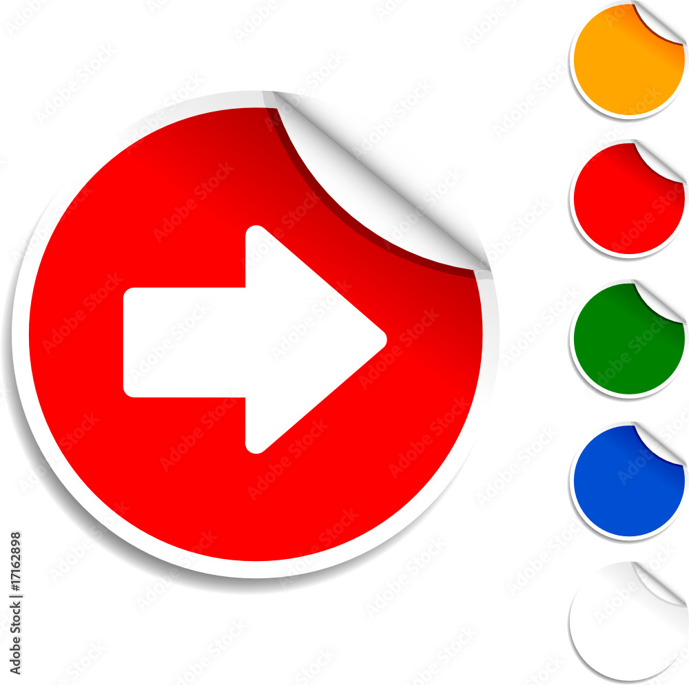 Arrow sheet icon. Vector illustration Arrow sheet icon. Vector illustration