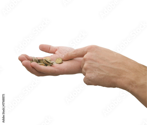 money in the hand