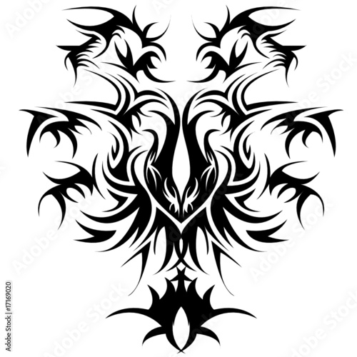 Black tribal tattoo design