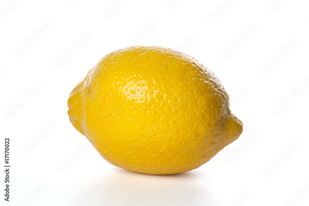 One single yellow lemon One single yellow lemon
