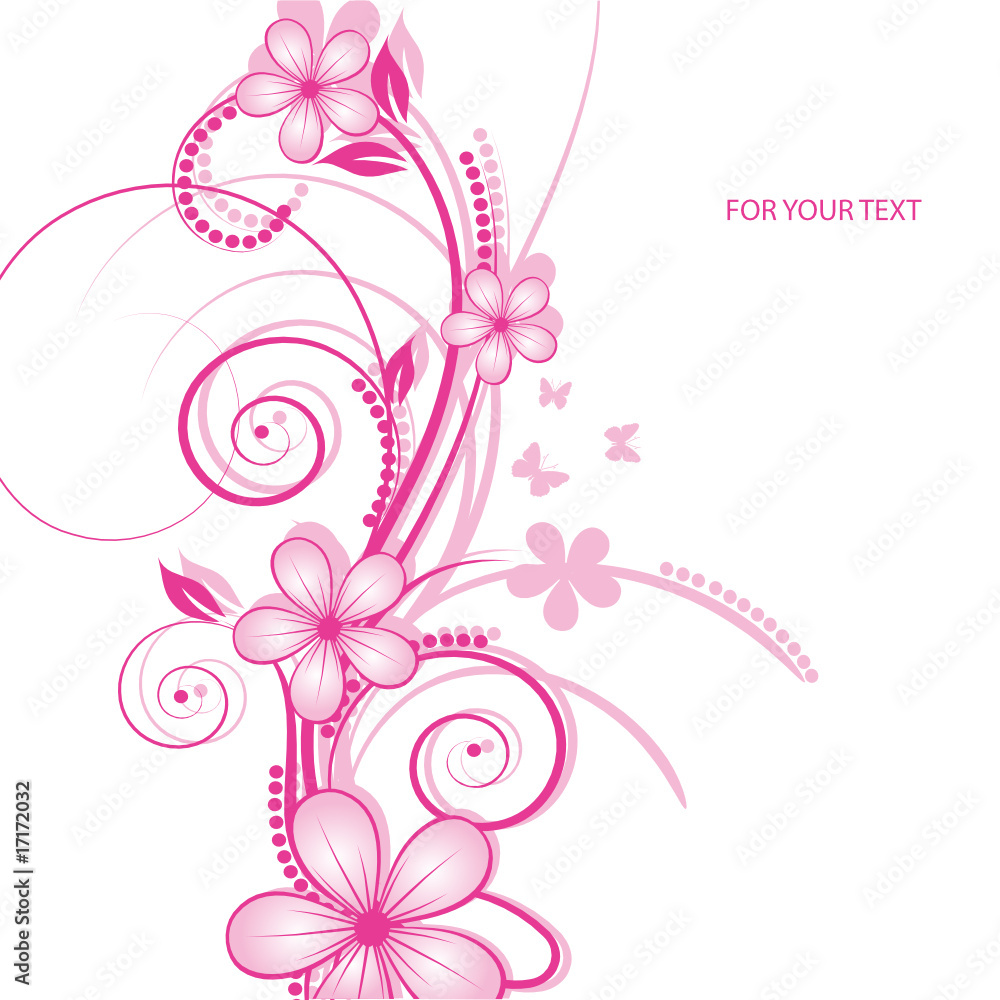 abstract floral background with place for your text abstract floral background with place for your text