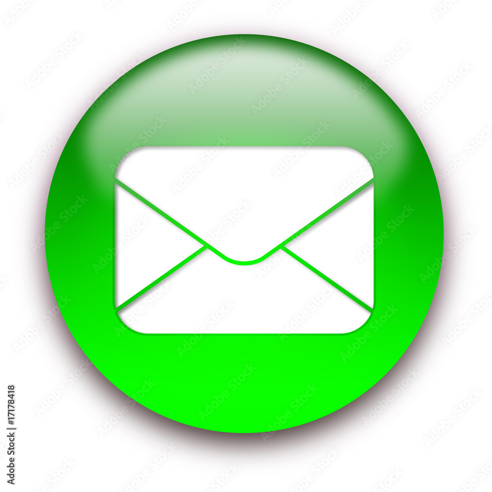 Mail envelope icon button Mail envelope icon button