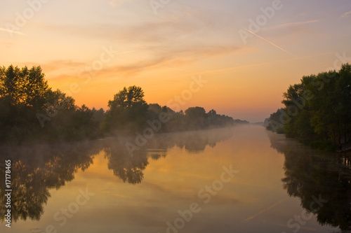 Early morning on river