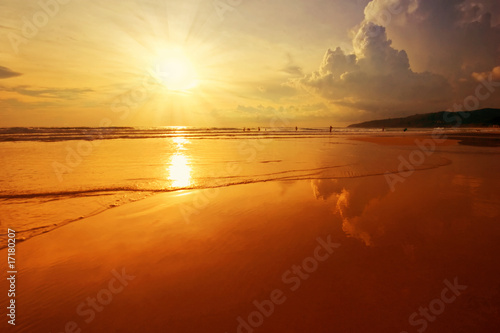 Sunset on the beach © Kushch Dmitry