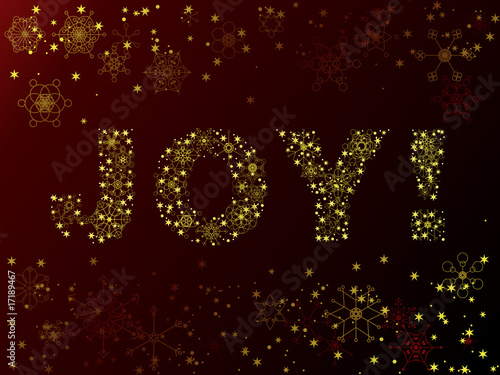 Snowflake "JOY!" illustration
