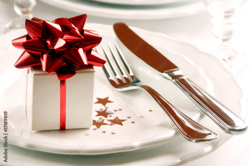 Place Setting at Christmas Place Setting at Christmas