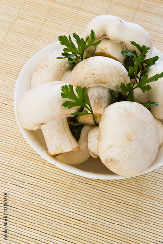 mushrooms with parsley