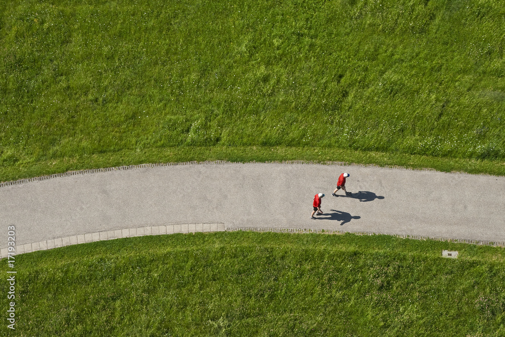 Obraz premium Spaziergaenger