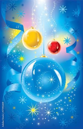 wonderful Christmas illustration. Vector.