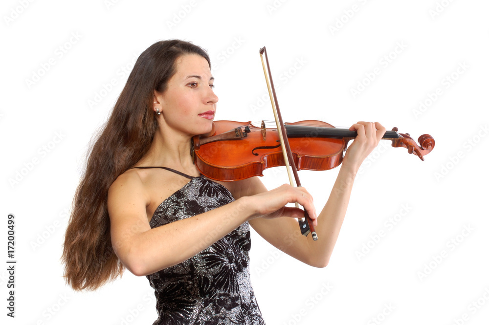 Beautiful violinist