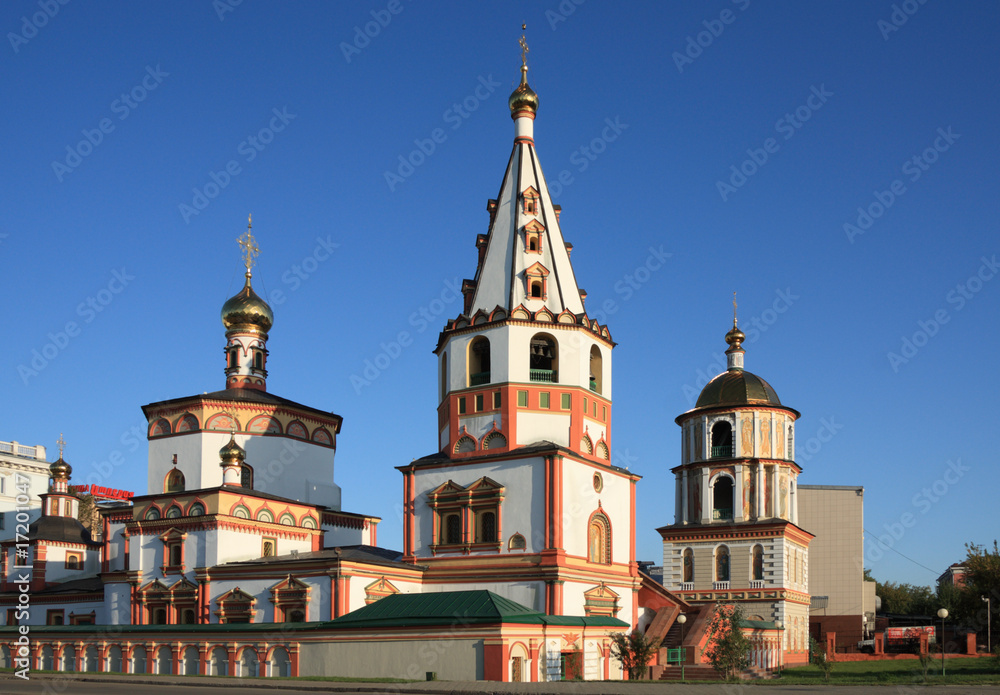 Obraz premium Orthodox Cathedral in Irkutsks