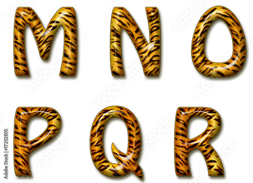 Tigers alphabet