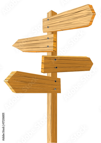 Pointer in different directions. Vector illustration.