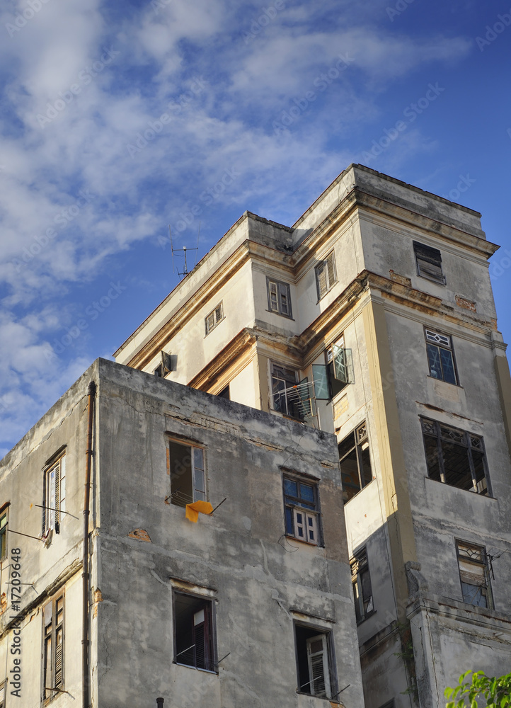 Shabby building in Old Havana