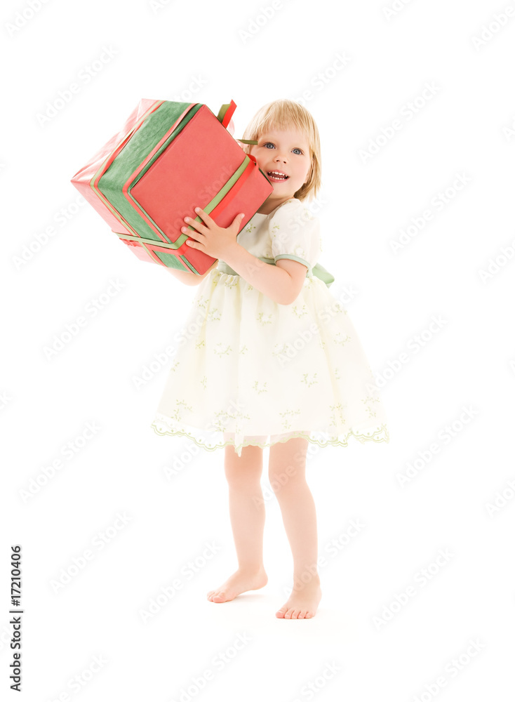 girl with gift box