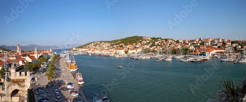 Obraz na płótnie Panorama of Trogir in croatia w salonie