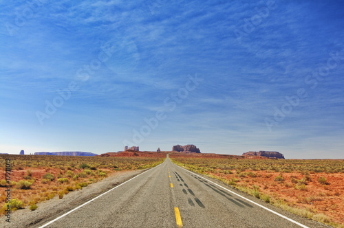 Obraz na płótnie monument valley in utah, interstate 163, usa w salonie