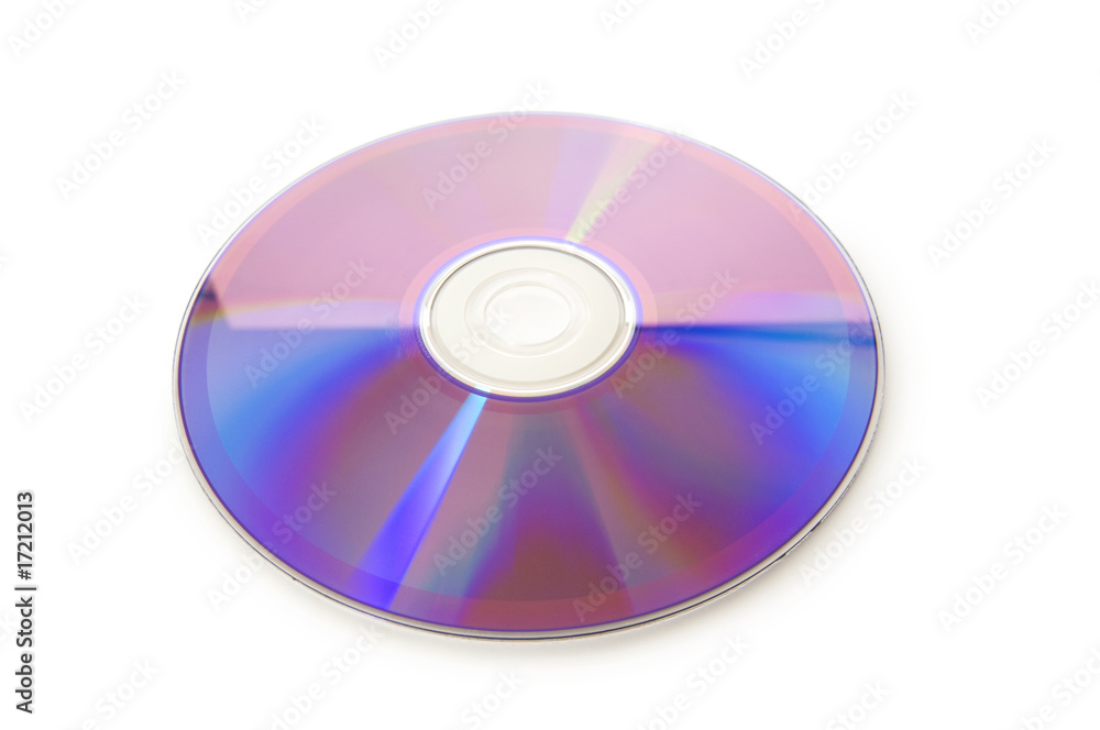 Laser disk isolated on the white background Laser disk isolated on the white background