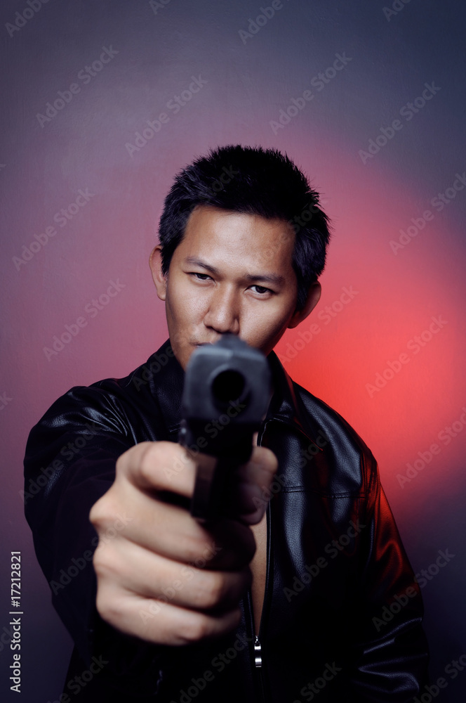 Man shooting Man shooting