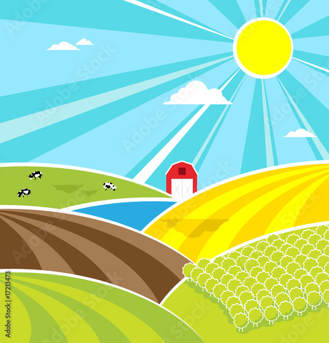 Happiness summer background. Vector illustration.