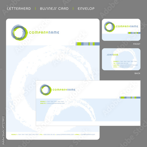 Letterhead, business card and envelop 1