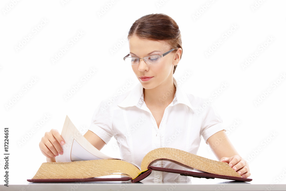 Girl with the encyclopaedia Girl with the encyclopaedia