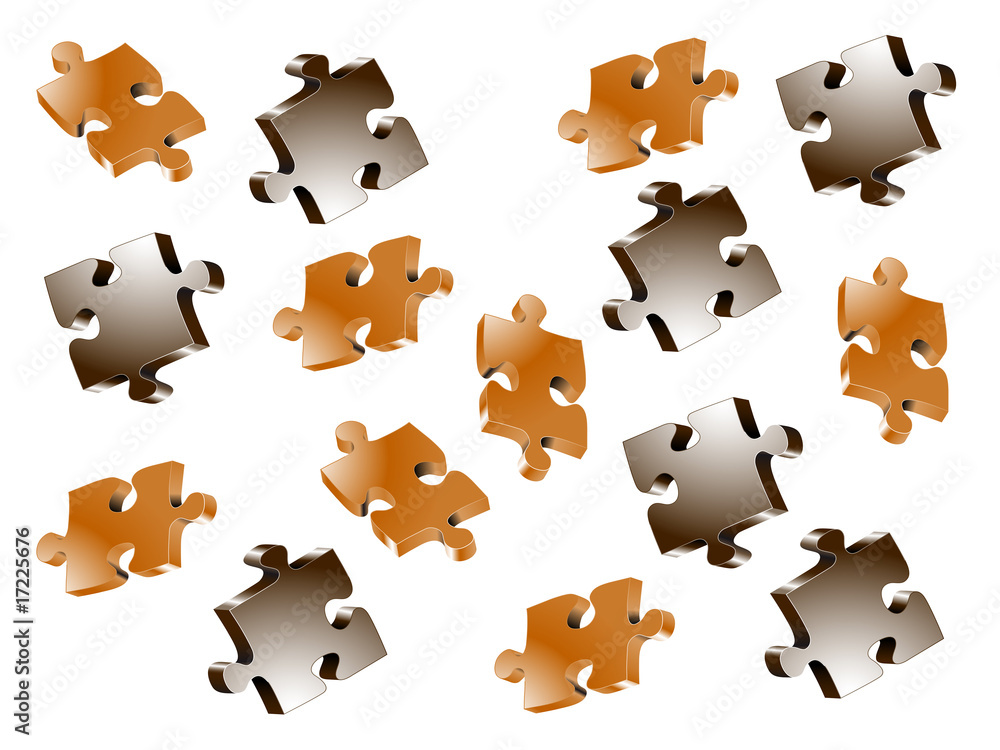 Naklejka premium Puzzel