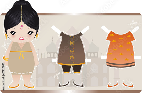 Indian Paper Doll