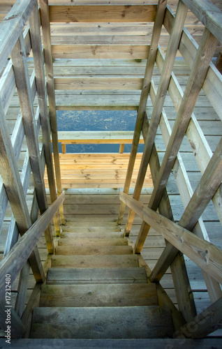 Fototapeta Naklejka Na Ścianę i Meble -  Wooden staircase