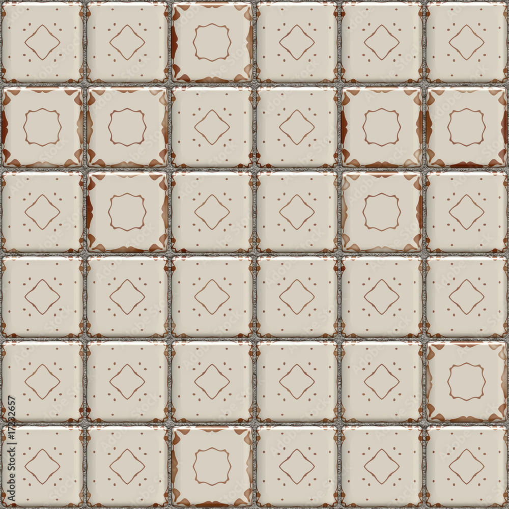 Naklejka premium old tiles wall
