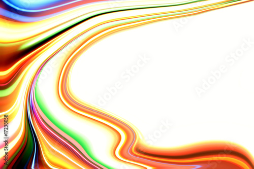 Colorful flowing groovy hippy lines background