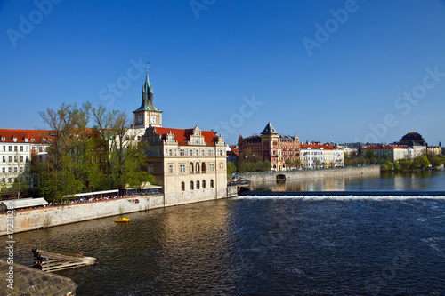 Vltava river in Prague, Czech Republic, 2009